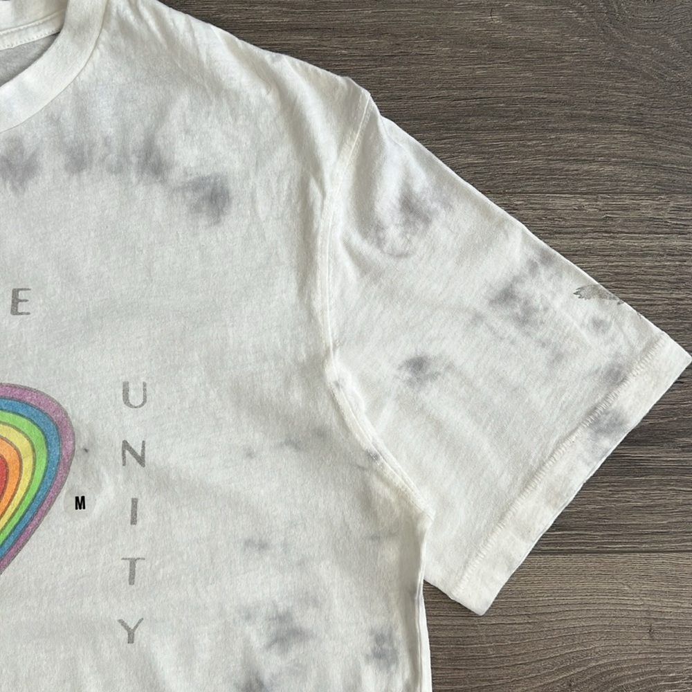 AMERICAN EAGLE Pride Graphic Tee Sz Medium Tie Dye Love & Unity Festival Tshirt - Picture 4 of 8